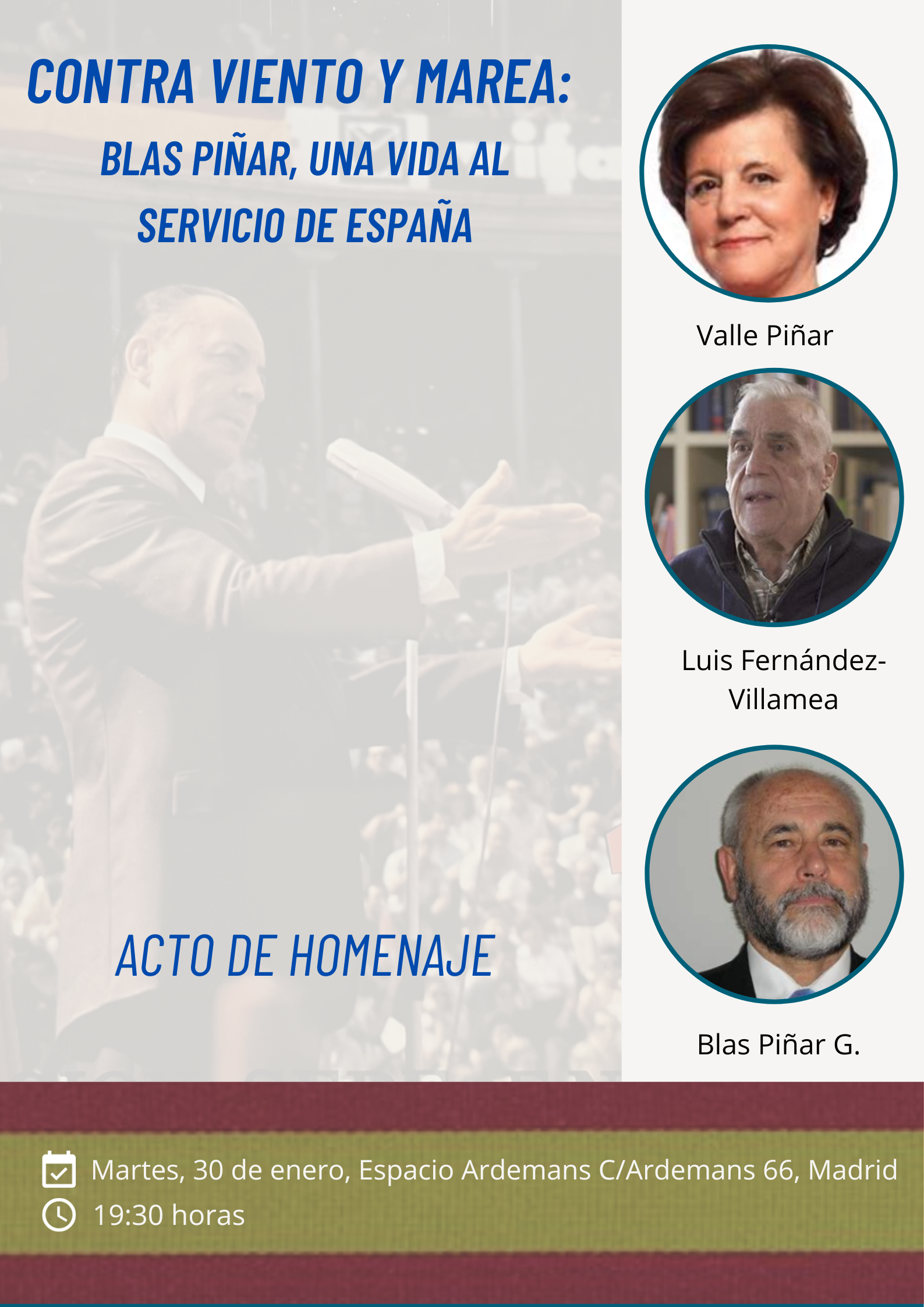 Conferencia: Contra Viento y Marea: Blas Piñar, una vida al servicio de España